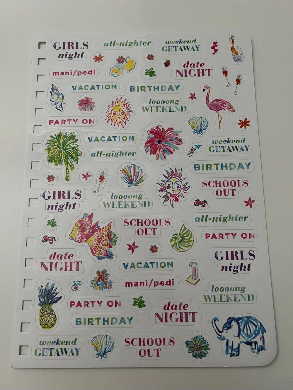 Lilly Pulitzer Decorative Planner Stickers